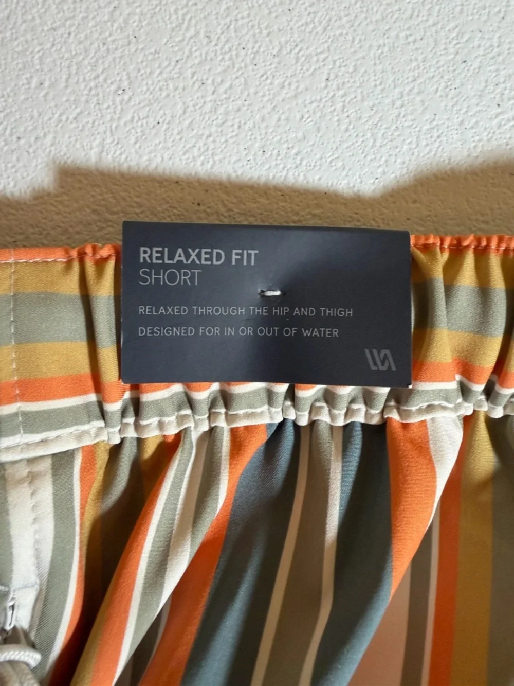 VRST Men's Multicolor Vertical Stripe Swim Casual Summer Shorts NWT Size Small